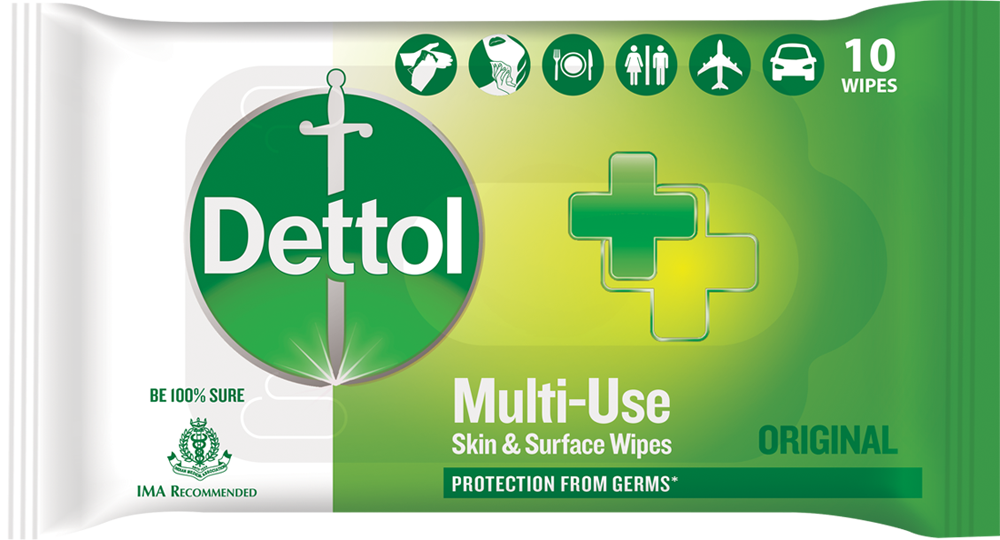 Dettol Multi-Use Skin & Surface Wipes Original
